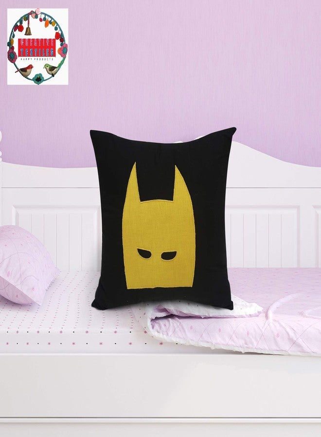 creative textiles Soft Plush Decorative Cushion Pillow Stuffed/Gift for Kids/for Birthday Gift for Home (Black with Yellow) - Image 4